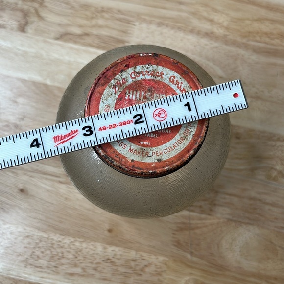 VINTAGE HILLS BROS., The Correct Grind Coffee Jar with Lid Duraglass - Picture 9 of 10